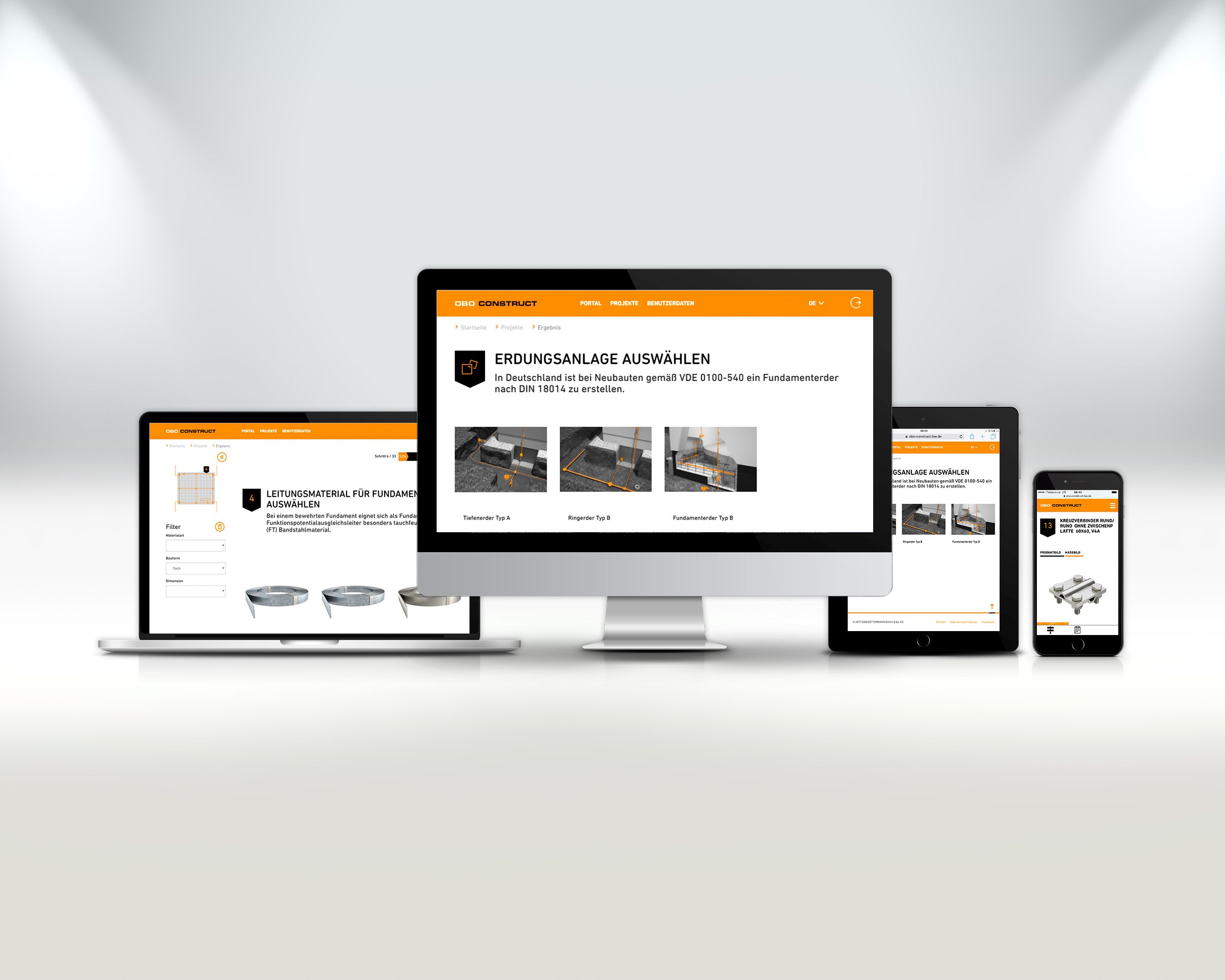 OBO Construct for earthing systems OBO