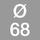 Diameter 68 mm