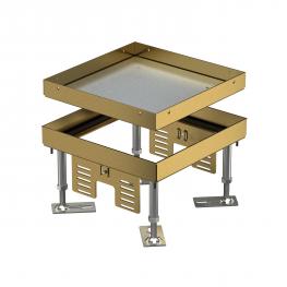 Square height-adjustable cassettes, brass