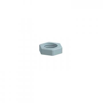 Locknut, metric thread, silver grey