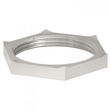 Locknut, metric thread with cutting teeth