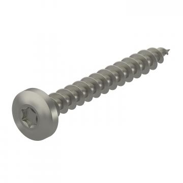 Chipboard screw, with Torx, panhead, stainless steel