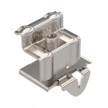 End clamp for PV module mounting, free-standing system