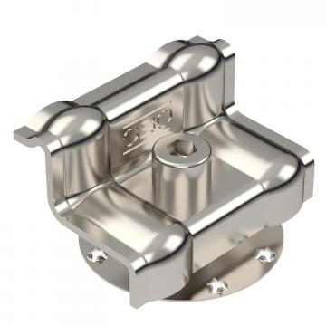 End clamp with spring for PV module mounting