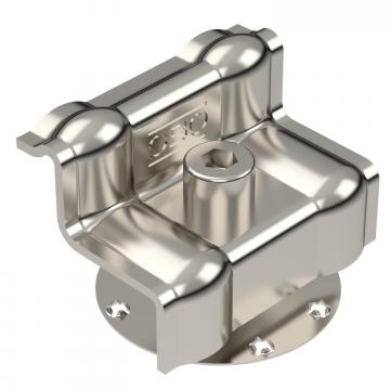 End clamp with spring for PV module mounting