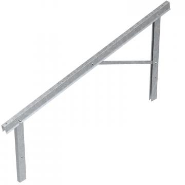 Pre-mounted supports for PV module mounting, free-standing system