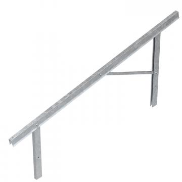 Pre-mounted supports for PV module mounting, free-standing system