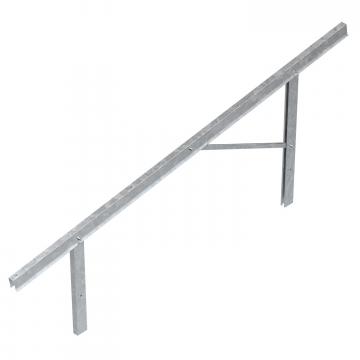 Pre-mounted supports for PV module mounting, free-standing system