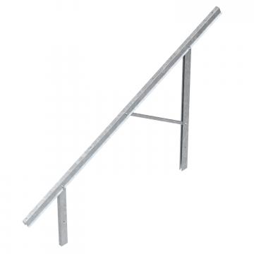 Pre-mounted supports for PV module mounting, free-standing system