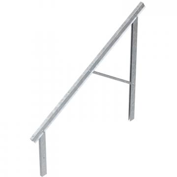 Pre-mounted supports for PV module mounting, free-standing system