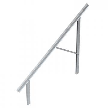 Pre-mounted supports for PV module mounting, free-standing system