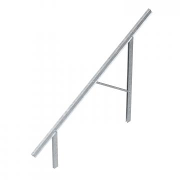 Pre-mounted supports for PV module mounting, free-standing system