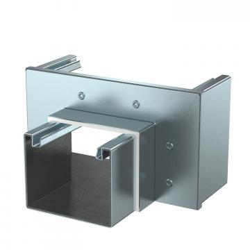 Reducer, straight, from 120 mm to 80 mm duct height, FS