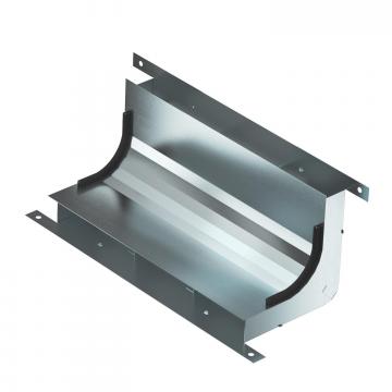 Codo vertical, de 3 compartimentos, altura de canal 38 mm