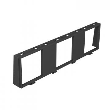 Installation frame for three single Modul 45® devices