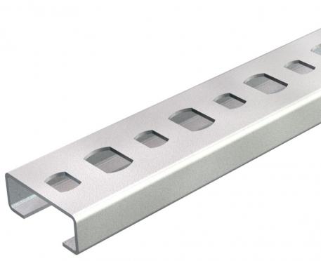 CL2008 profile rail, slot 11 mm, perforated, breakable 1000 | 20 | 8 | 0.75 | Steel | Strip galvanized | 