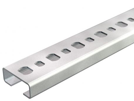 CL2510 profile rail, 11 mm slot, FS, perforated 2000 | 25 | 10 | 1 | Steel | Strip galvanized | 