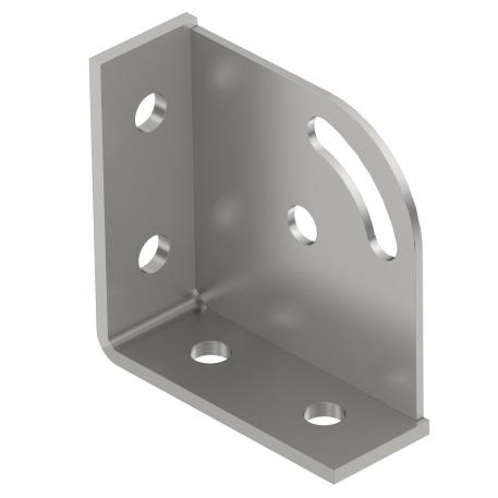 Mounting bracket, 90° with 6 holes A4 Stainless steel 1.4571 | Bright, treated