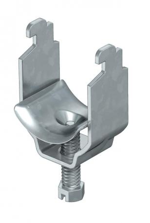 Clamp clip, single, metal pressure trough