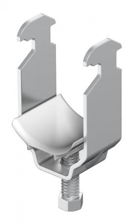 Clamp clip, single, plastic pressure trough, ALU