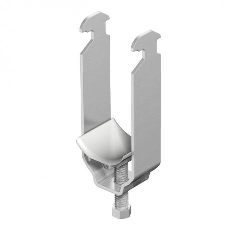 Clamp clip, double, A2 plastic pressure trough