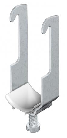 Clamp clip, single, ALU plastic pressure trough
