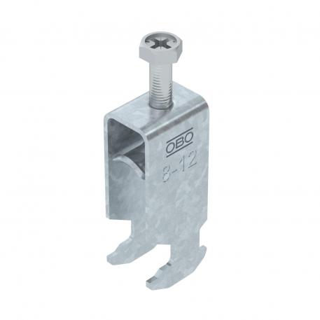Clamp clip 2056 H-foot 2-fold, metal pressure sleeve, FT