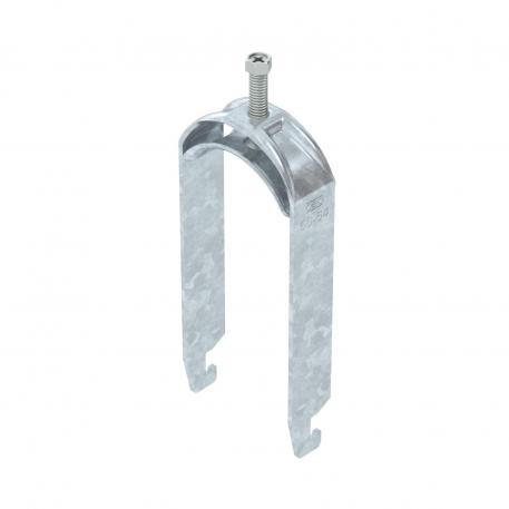 Clamp clip 2056 U-foot, 2-fold, metal pressure sleeve, FT 58 | 64 | 5