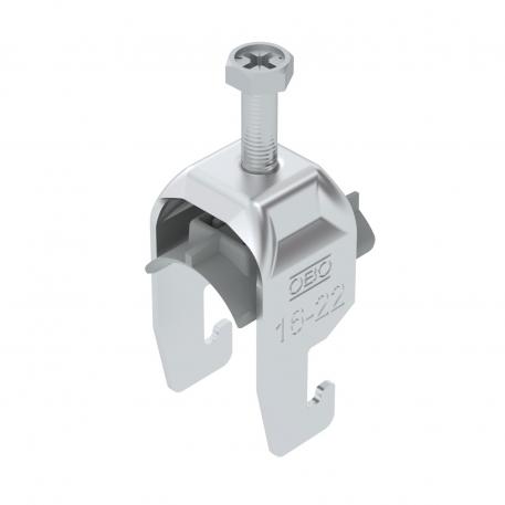 Clamp clip 2056 U-foot, 1-fold, plastic pressure sleeve, AI 16 | 22 | 2