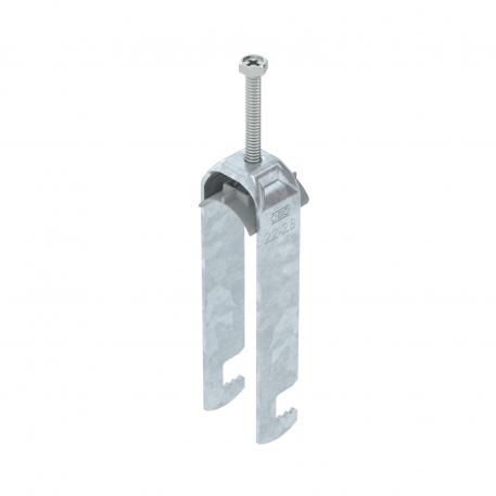 Clamp clip 2056, F foot, single, plastic pressure trough, FT 22 | 28 | 3