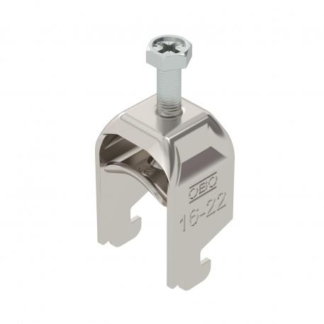 Clamp clip 2056 N-foot, 1-fold, metal pressure sleeve, A2 16 | 22 | 3