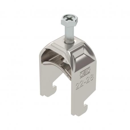 Clamp clip 2056 N-foot, 1-fold, metal pressure sleeve, A2 22 | 28 | 3