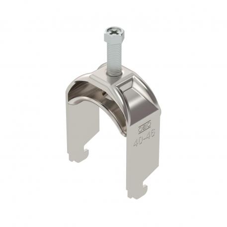 Clamp clip 2056 N-foot, 1-fold, metal pressure sleeve, A2 40 | 46 | 5