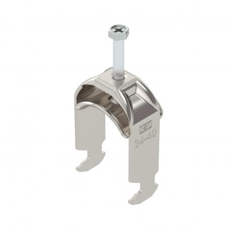 Clamp clip 2056, H-foot, single, metal pressure trough, A4 34 | 40 | 3