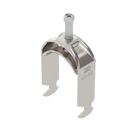 Clamp clip 2056, H-foot, single, metal pressure trough, A4 46 | 52 | 5