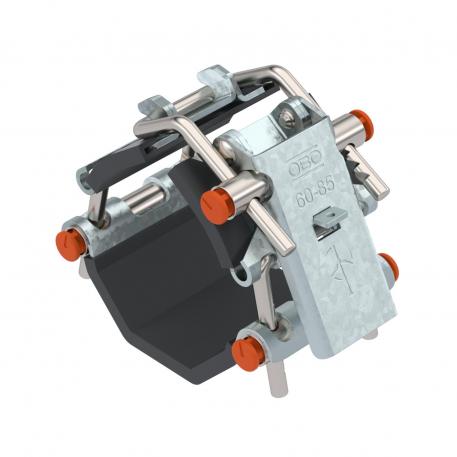 Toolless cable clip, cable diameter 60–85 mm