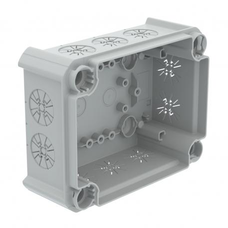 Pluggable bases for junction boxes, with fastening element