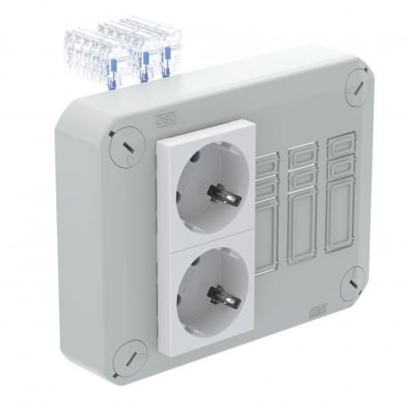 Pluggable cover, equipped, Modul 45  |  |  | 