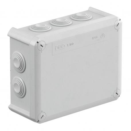 Junction box T 160, with 10xM32 entries 176x135x67 | 10 | IP66 | Light grey; RAL 7035
