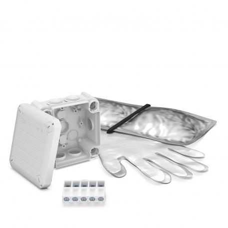 T 60 junction box, plug-in seal, terminal strip, casting resin