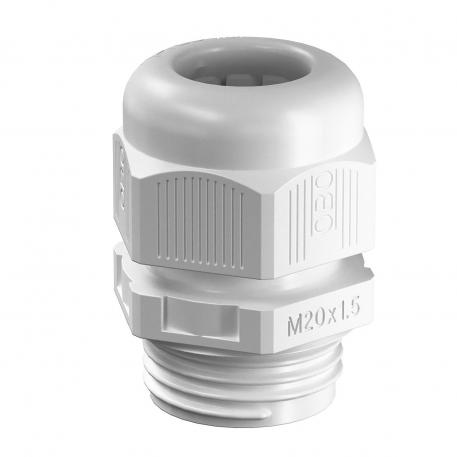 Cable gland, metric thread, pure white