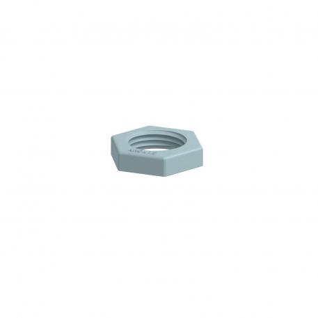 Locknut, metric thread, silver grey M16 x 1,5 | 22