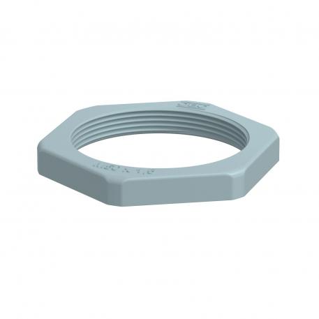 Locknut, metric thread, silver grey M50 x 1,5 | 60