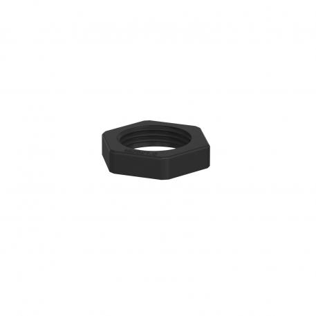 Locknut, metric thread, black M20 x 1,5 | 26