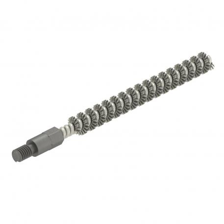 Steel cleaning brush for drill holes