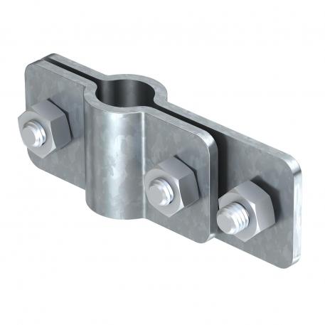 Connection clamp for earth rod on flat conductor FT 25