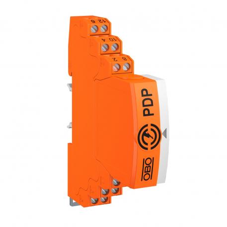 Connectable data cable protection, 2-pole, direct earthing, with visual signalling, 5 V  2 | 2-pole | 4.2 | 6 | Terminal