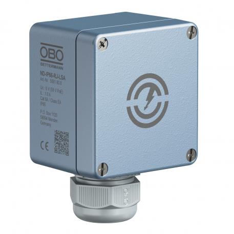 Überspannungsschutz für Hochgeschwindigkeitsnetzwerke bis 10 GBit (Klasse EA/CAT6A) 8 | Kombischutz, 8 Adern + Schirm | 58 | RJ45 8(8)