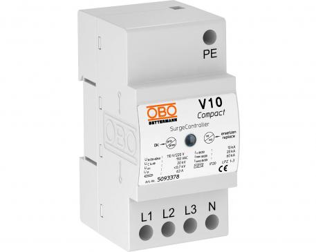 Descargador de sobretensiones V10 Compact 150 V 3+N/PE | 150 | IP20