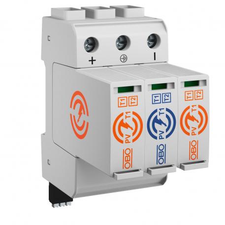 PV combination arrester 1,100 V with remote signalling

 Other | IP20